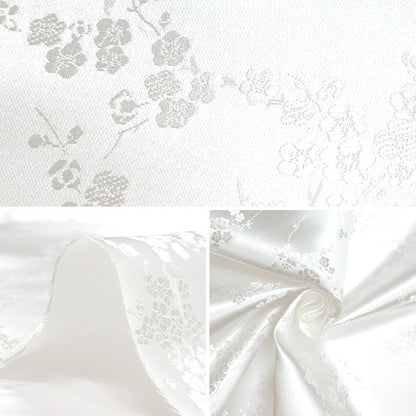 [수량 5에서] 천・원단 "의상 China Brocade Plum Blossom White Ground X White실 NDC8701-U02WW]