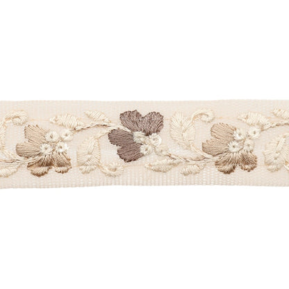 [From quantity 5] HandicraftTrim 『2022 Indian embroidery trim Beige x beige 45140G]