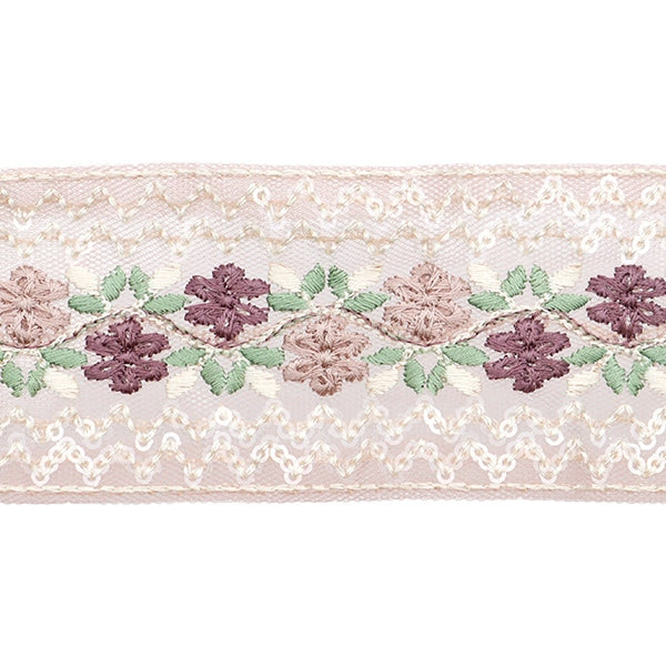 [De la cantidad 5] ArtilleraRibete "2022 Ribete bordado indio Pink 45353g"