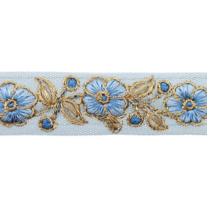 [الكمية من 5] الحرف اليدويةالزركشة 『2022 زركشة التطريز الهندي أزرق × أزرق 075F”