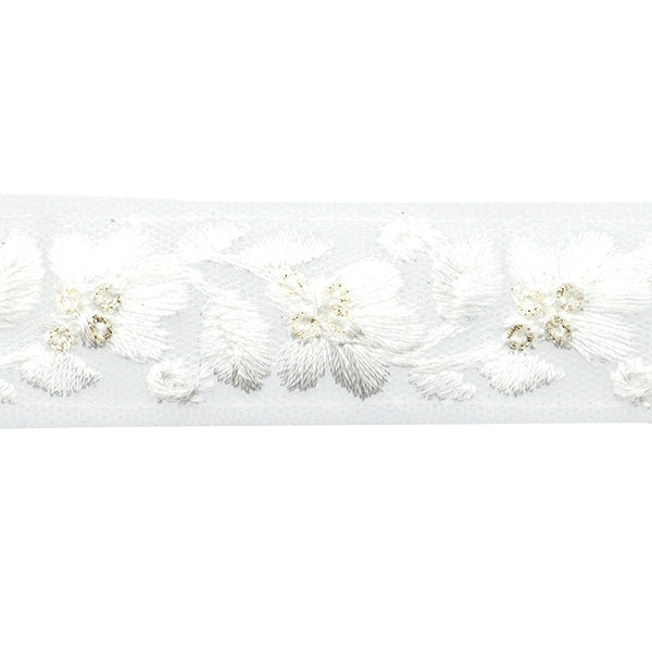 [الكمية من 5] الحرف اليدويةالزركشة 『2022 زركشة التطريز الهندي أبيض × أبيض 152C”