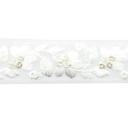 [الكمية من 5] الحرف اليدويةالزركشة 『2022 زركشة التطريز الهندي أبيض × أبيض 152C”