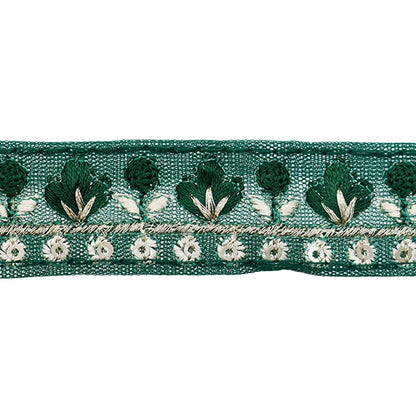 [الكمية من 5] الحرف اليدويةالزركشة 『2022 زركشة التطريز الهندي أخضر × أخضر 45172B”