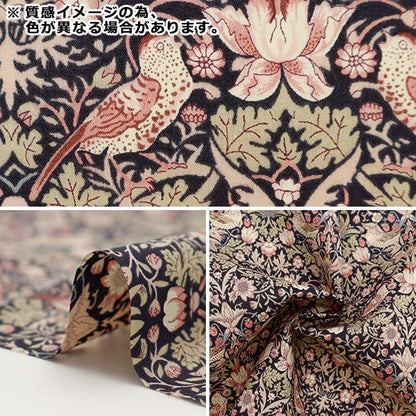 [Aus Menge 5] Stoff "Liberty Fabric Tanalone Strawberry Seaf Antique Black 3635061-J23K" [YuzawayaOriginal】