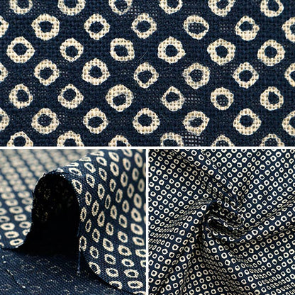 [From quantity 5] Fabric "Mura thread Cross single color single-colored pattern Kanoko 882223-25-1"