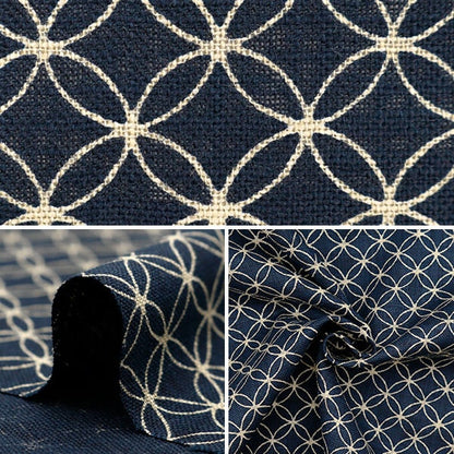 [From quantity 5] Fabric "Mura thread Cross single color monetary pattern Shichiro 882223-26-1"