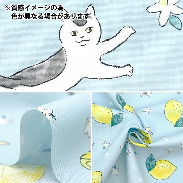 [الكمية من 5] قماش "Sheeting Cat Lemon Pink DEYT-CALE-PK"