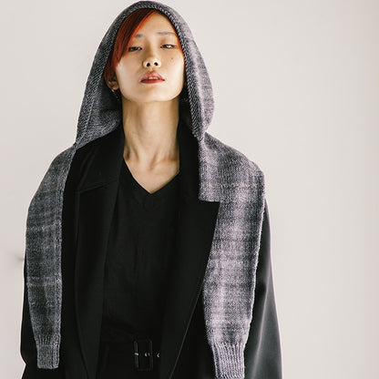 Knitting kit "Muffler with hood 801 number 23-44"