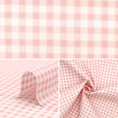 [Aus Menge 5] Stoff "TC Broad Check Pink Not-Ches-A"