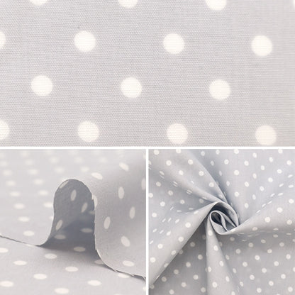 [From quantity 5] Fabric "TC Broad Dot Small Light Gray Not-Dots-C"