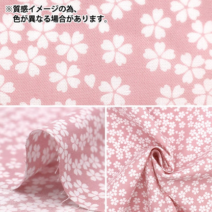 [From quantity 5] Fabric 『Sheeting Sakura Snowstorm Purple NO-SAKURA-B]