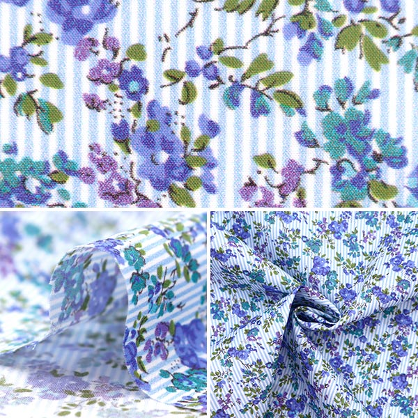 [From quantity 5] Fabric "Liberty Fabric Tana lawn Garland Stripe DC33549-WE] Liberty Japan