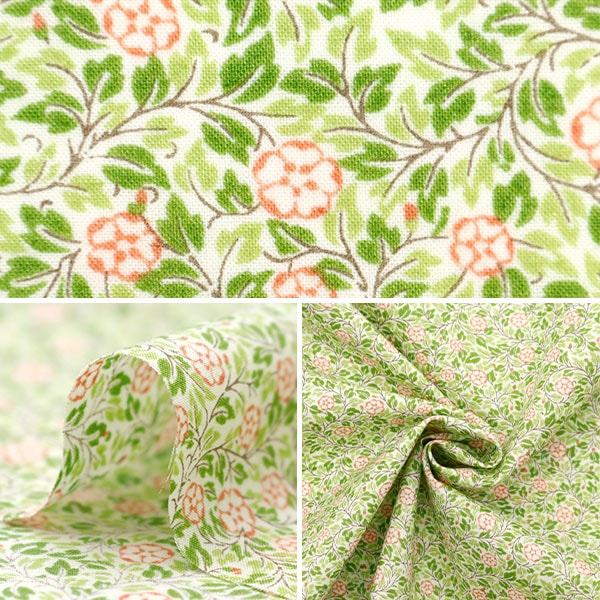 [From quantity 5] Fabric 『Lawn V & A Rose Bush Cream VA10020-A]