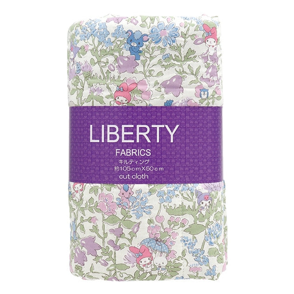 Fabric "Liberty Fabric Tana lawnQuiltCut Cloth Approximately 105 x 50cm My Melody Party CQDC30716J24C]