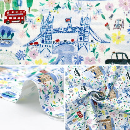 [De la quantité 5] tissu "Liberty tissu 11 Canvas Pride and Bloom 363J6801-A" Liberty Japan Liberty Japan