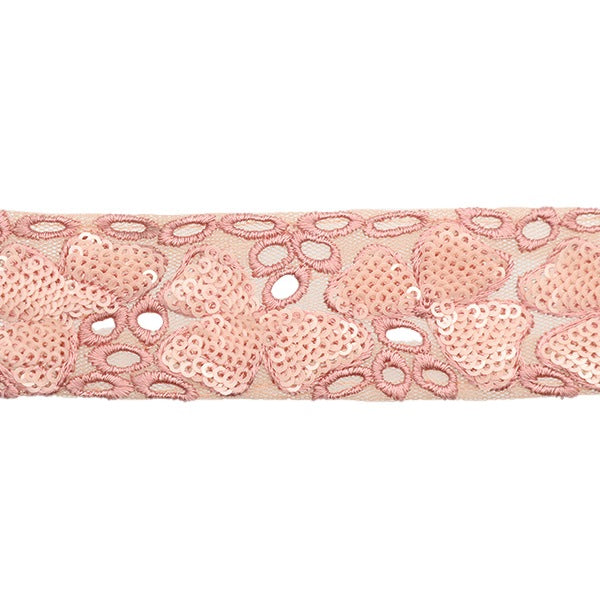 [De la quantité 5] artisanatGarniture "2024 Garniture de broderie indienne Rose x rose 3670d"