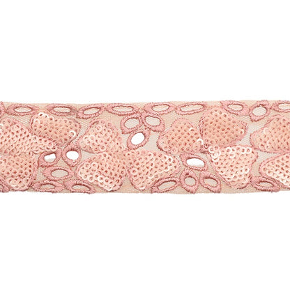 [De la quantité 5] artisanatGarniture "2024 Garniture de broderie indienne Rose x rose 3670d"
