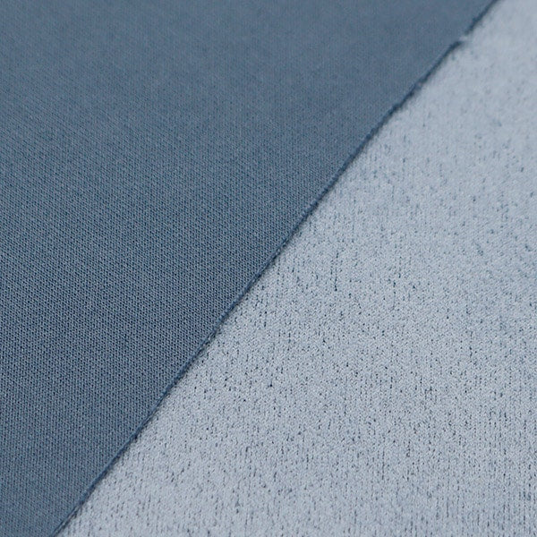 [Dalla quantità 5] tessuto "Fallo Stretch Stretch Nuance Blue Suest-Blu"