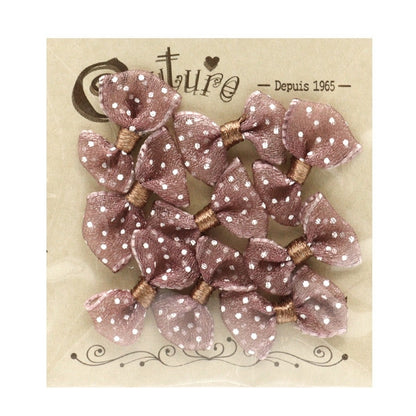 Parti di artigianato "Mini Nasbbon Parti Tulle Kusumi Pink X White Dot Yrp-5" Terai