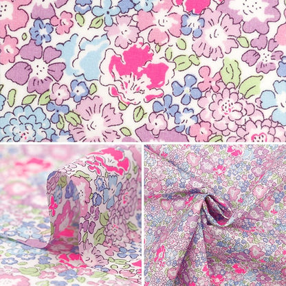 [الكمية من 5] القماش ``Liberty Fabrics نيون اللون Tana Lawn ميشيل 3636017N-J24A'' Liberty Japan Liberty Japan