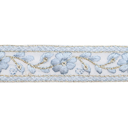 [Aus Menge 5] HandwerkBesätze 『2023 Indischer Stickereibesatz Blue X Blue 444H]