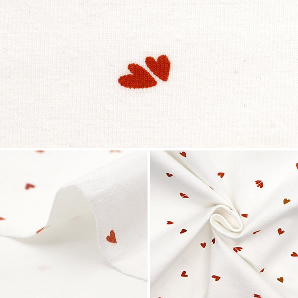 [Aus Menge 5] Stoff "Domotex Jersey Heart Domo-Jer-1"