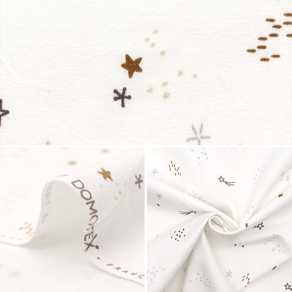 [Dalla quantità 5] Fabric "Domotex Jersey Star Domo-Jer-2"