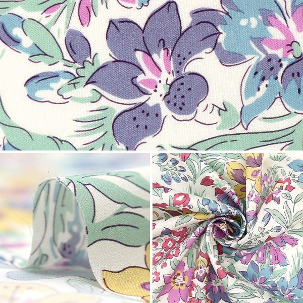 [Dalla quantità 5] Fabric "Liberty Fabric Organic Tanalone Bowes 157J901-A" Liberty Japan Liberty Giappone