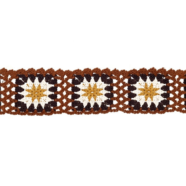 شريط أشغال يدوية "شريط تريكو مربع بني KB2301"