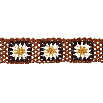 شريط أشغال يدوية "شريط تريكو مربع بني KB2301"