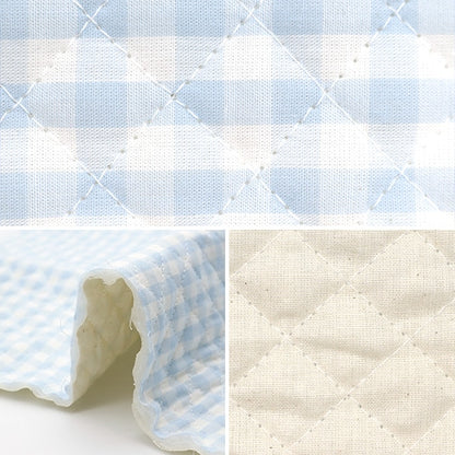 [Из количества 5] ткань "Gingham Quilting Большой голубой Q-Co-Gil-lbl"