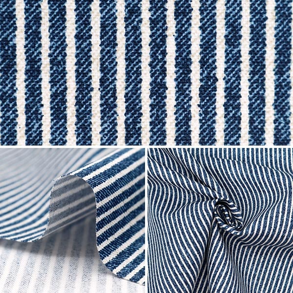 [De la cantidad 5] Fabric "Lógica de impresión de estilo de mezclilla de buey Navy 36000-512-A"