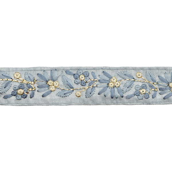 [Aus Menge 5] HandwerkBesätze 『2023 Indischer Stickereibesatz Grau x grau 2215b]