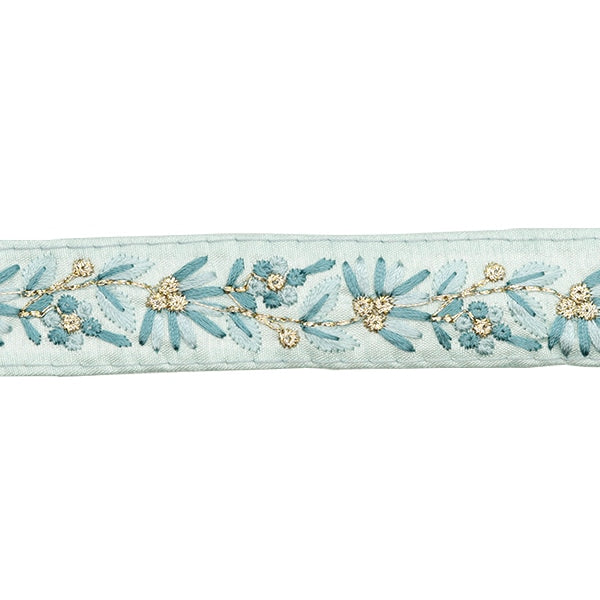 [Aus Menge 5] HandwerkBesätze 『2023 Indischer Stickereibesatz Grün x Grün 2215H]