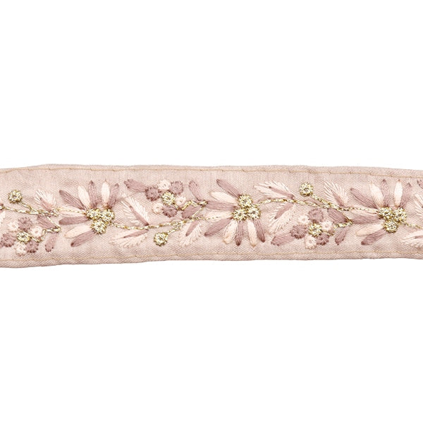 [Aus Menge 5] HandwerkBesätze 『2023 Indischer Stickereibesatz Brown x Brown 2215J]