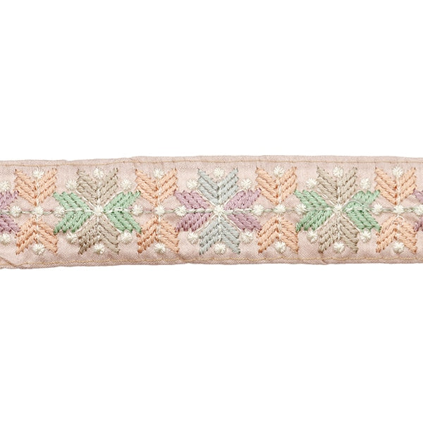 [Aus Menge 5] HandwerkBesätze 『2023 Indischer Stickereibesatz Brown X Purple 2233Q]