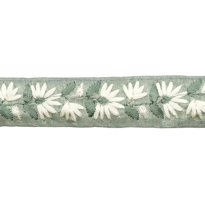 [Aus Menge 5] HandwerkBesätze 『2023 Indischer Stickereibesatz Grün x Grün 46210a "