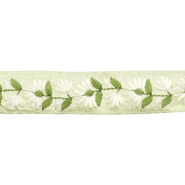 [Aus Menge 5] HandwerkBesätze 『2023 Indischer Stickereibesatz Grün x Grün 46210d]