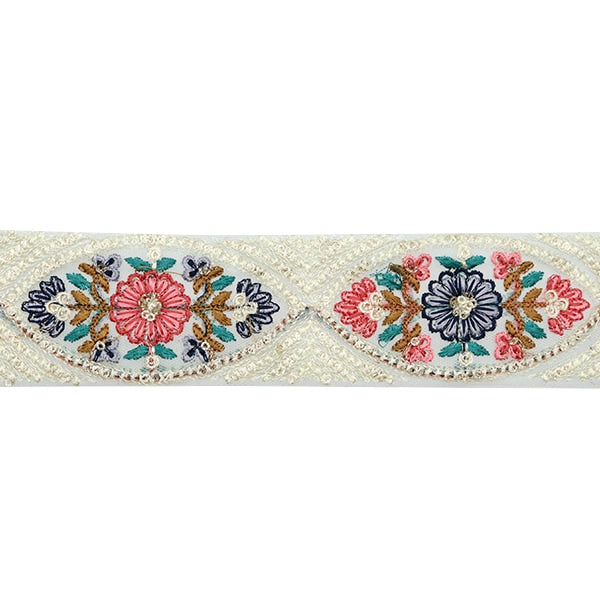 [الكمية من 5] الحرف اليدويةالزركشة 『2023 زركشة التطريز الهندي أخضر × وردي 3210A”