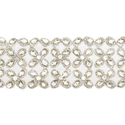 [Из количества 5] ремесленникОтделка "2023 Отделка для индийской вышивки Серебро X серебро 3334а"