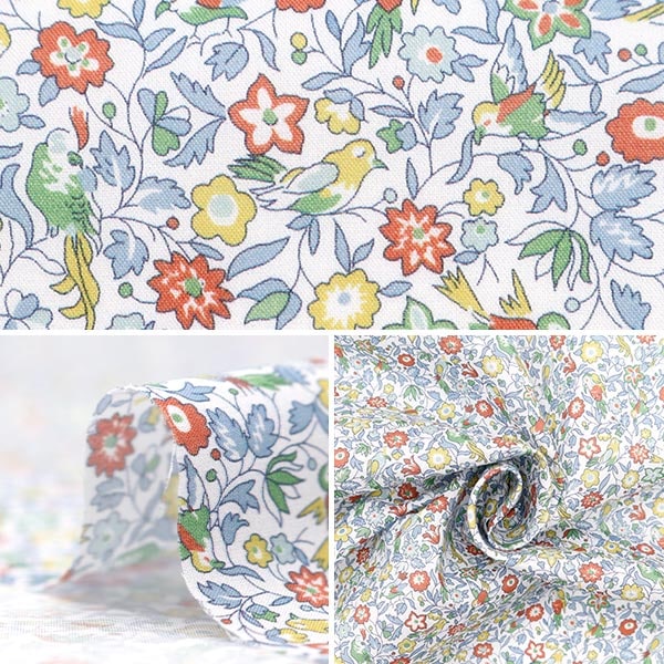 [Aus Menge 5] Stoff "Liberty Fabric Tanalone Spring Song 1224121-p24a" Liberty Japan