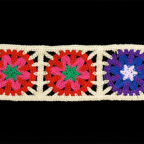 شريط للأشغال اليدوية "شريط تريكو مربع عاجي KB2354"