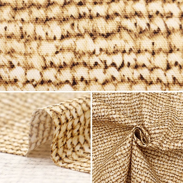 [De la quantité 5] tissu "Basket d'été à ox-hydrofuge Raffia Patché YPA-51040-1A" Kokka Cocka