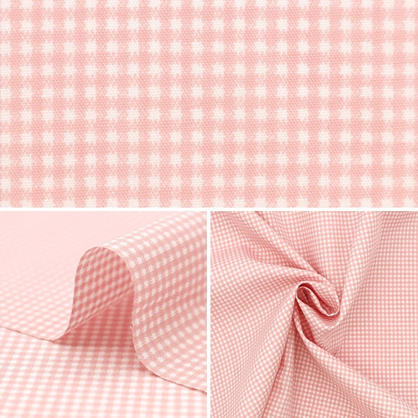 [From quantity 5] Fabric "TC Broad Check Pink NOT-CHEXS-PK"