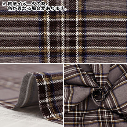 [From quantity 5] Fabric 『Oxford Tartan Check Soft Pink CHECK-B]