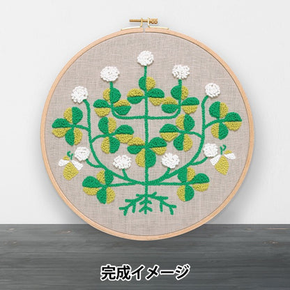 Kit di ricamo "Punch Needle Kit Clover JPT75" DMC X Punti e fattori del pattern di linea