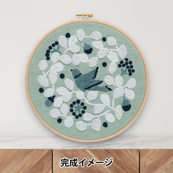 Kit di ricamo "Kit ago punzone uccello giardino jpt76" DMC X Punti e fattori del pattern di linea