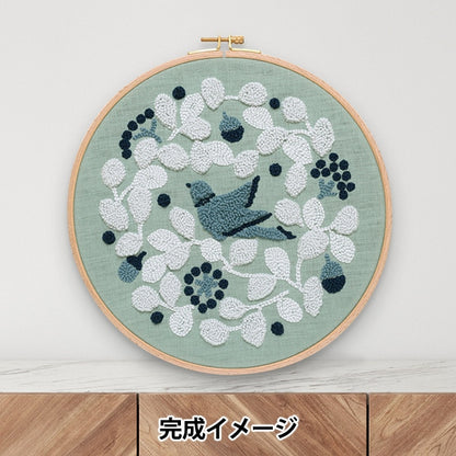 Kit di ricamo "Kit ago punzone uccello giardino jpt76" DMC X Punti e fattori del pattern di linea