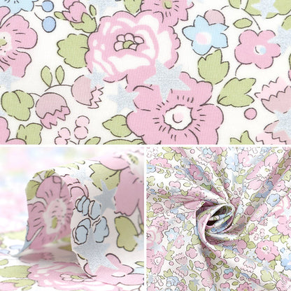 [De la quantité 5] tissu "Liberty tissu tanalone betszer rose 36368406j24a" [Yuzawaya Original]