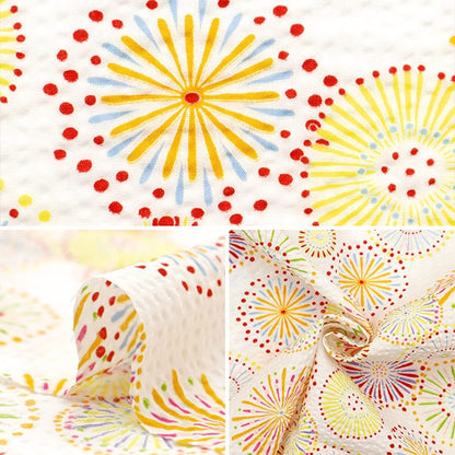 [From quantity 5] Fabric "Ripple Hanabi White 38130-2A"